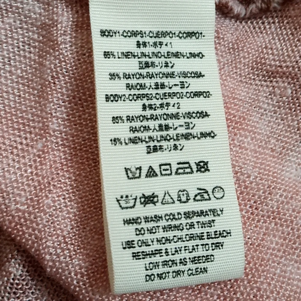 Free People XS Macchiato Linen Tee